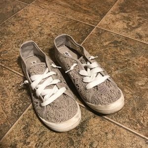 Lace slip ons